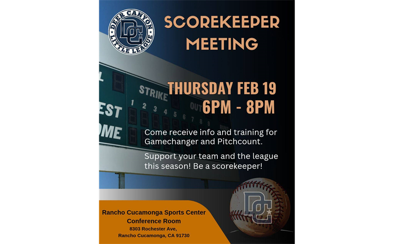 Scorekeeper Meeting